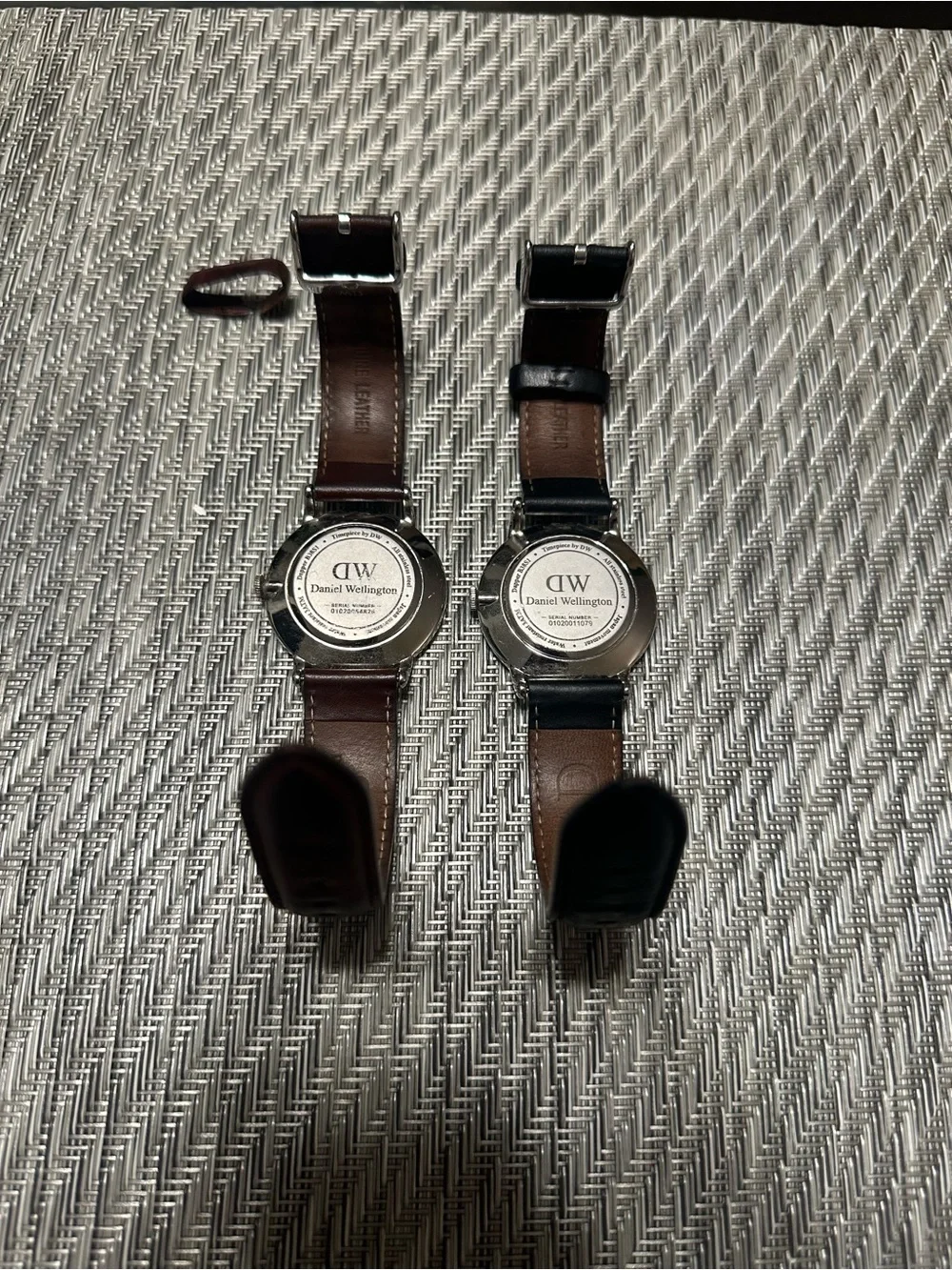 Daniel Wellington Brown & Black Leather Watch Bundle